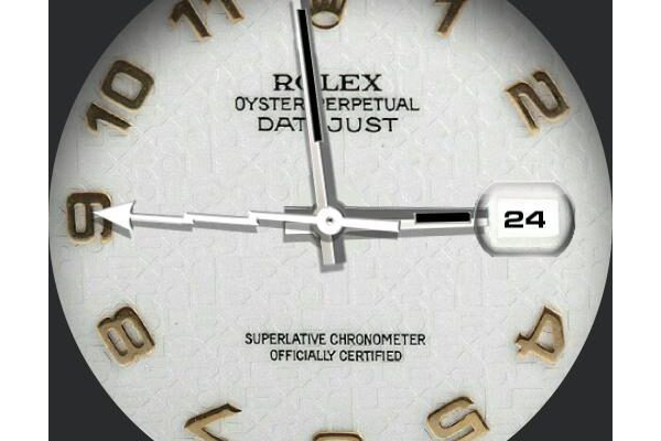 Rolex white gold date just