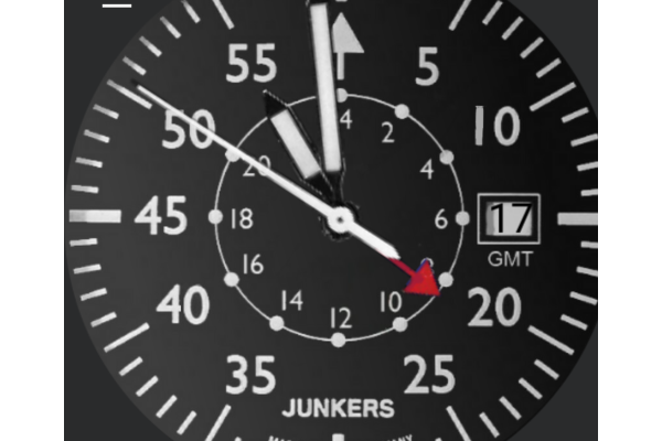 Junkers Pilot GMT BL lume