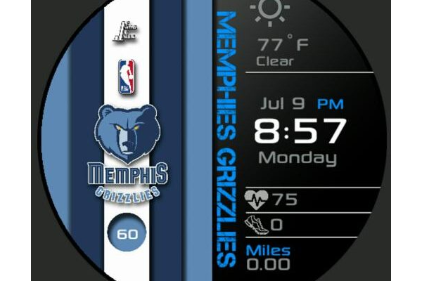 Grizzlies Striped Digital
