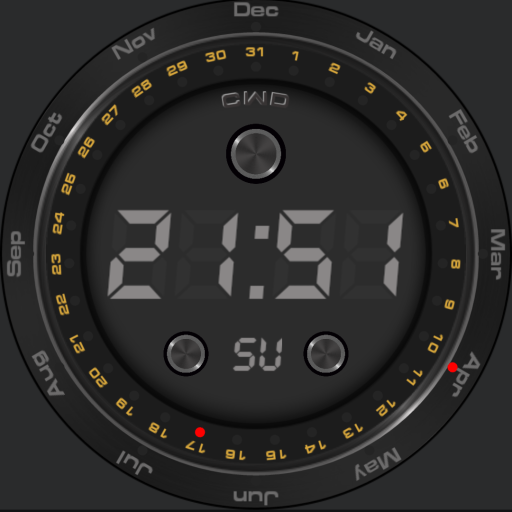 Standard digital watch