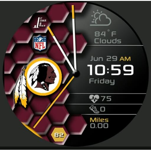 Redskins Hexagon by JSooHoo