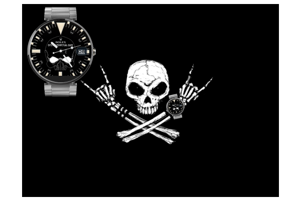 Rolex Vintage Black Skull