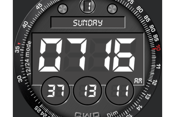 "4 circle's" watch with timer