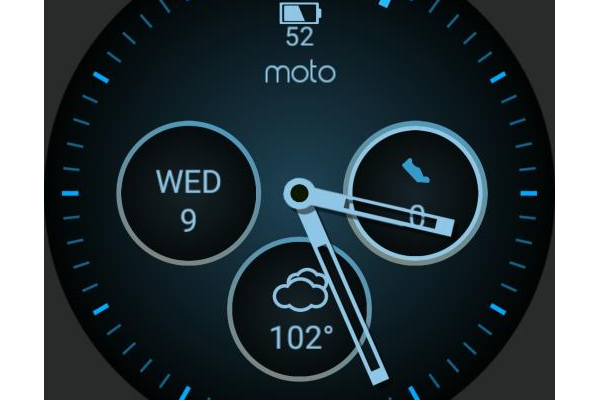 Modified Moto 360 v2 Watchface with 4 day forecast