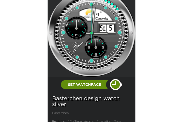 Basterchen design watch silver
