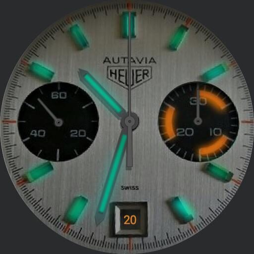 autavia heuer date with new dim options