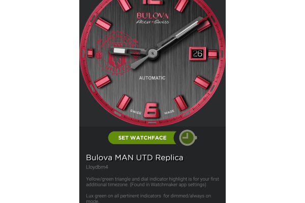 Manchester United Bulova with RSS Feed