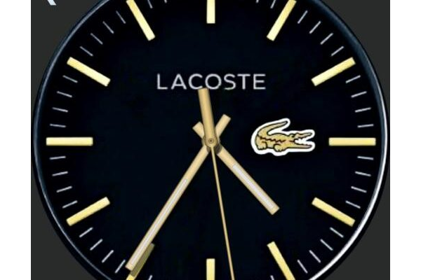 LACOSTE BLACK AND GOLD