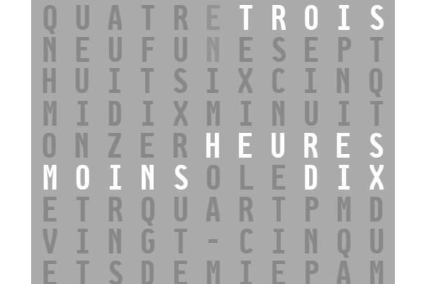 Qlockwo W (FR)