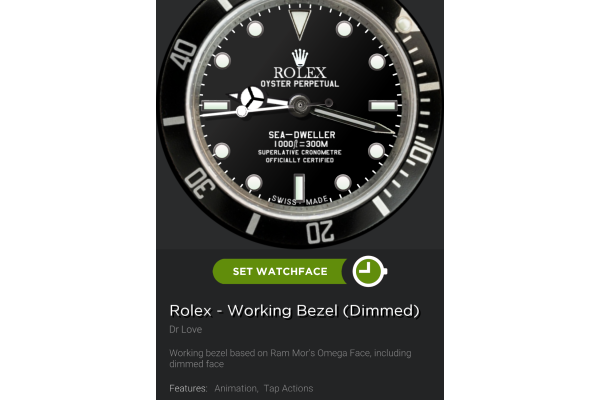 Rowlex with Working Bezel (with dimmed mode)