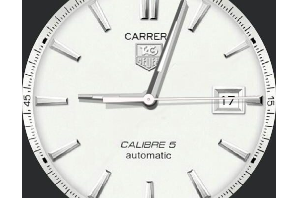 TAG HEUER silver Carrera cal 5 slo glo options