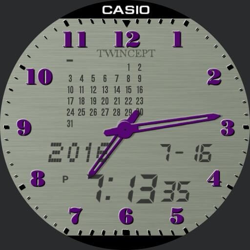 Casio Twincept (LCD over Analog) v1.61b Tribute