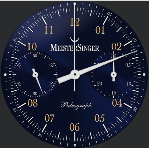 MeisterSinger Paleograph Chronograph Blue Tribute