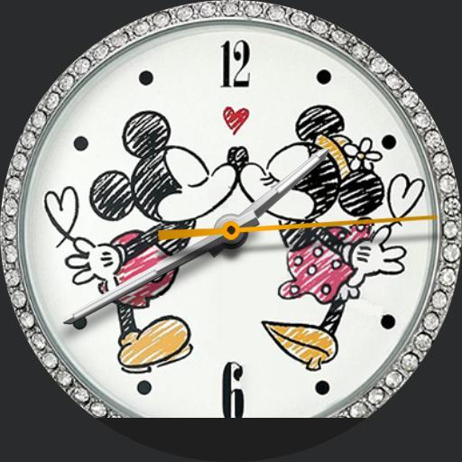 Mickey--Minnie-Kissing