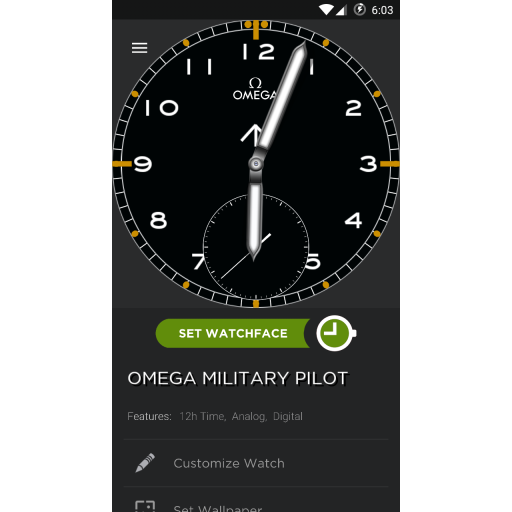 Omega Military Pilot