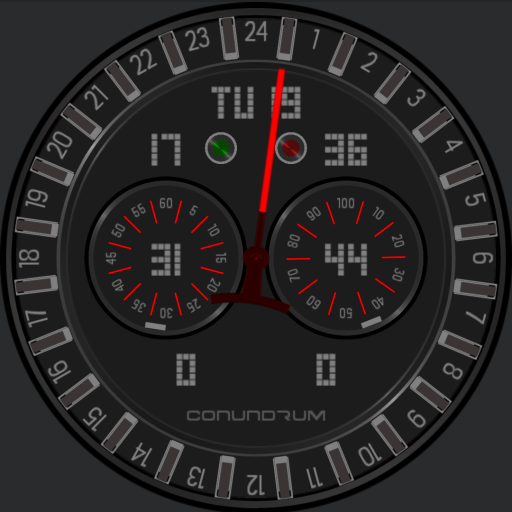 24h Digital Analog Clock