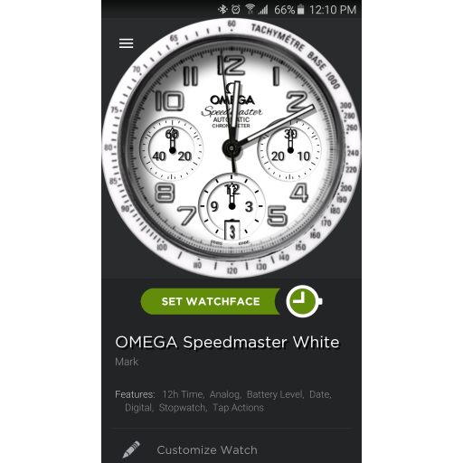 Omega Speedmaster White