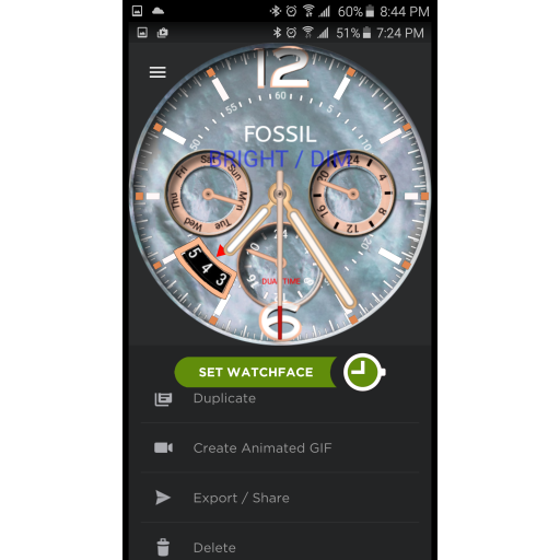 Fossil Nacre with Dim
