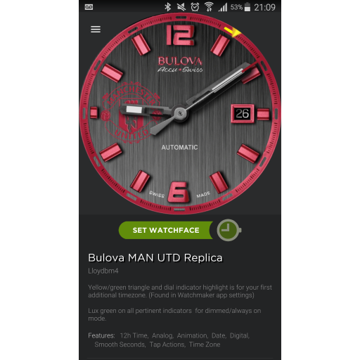 Manchester United Bulova with RSS Feed