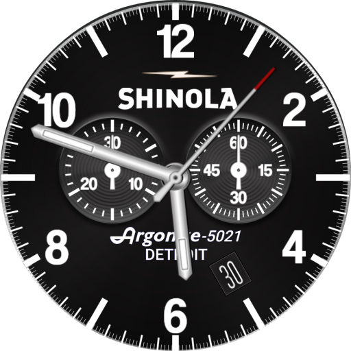 Shinola Black and white watch