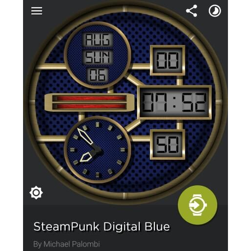 SteamPunk Digital Blue