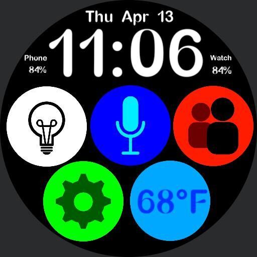 Bubbles - 5 app shortcuts / night light / custom-made icons