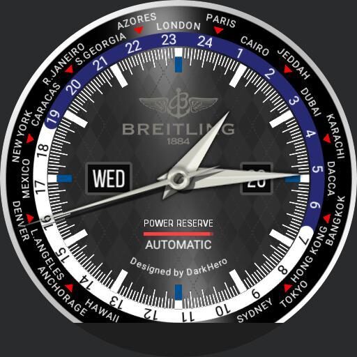 DarkHero: Breitling World Time Color Changing Dial