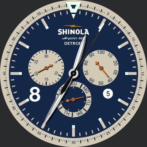 Shinola Runwell Contrast Chrono Blue by QWW
