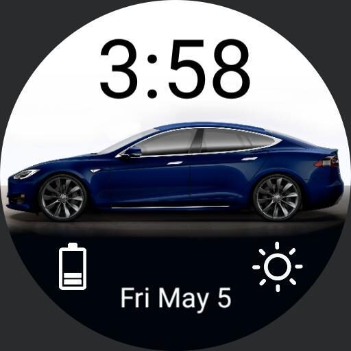 Tesla S blue