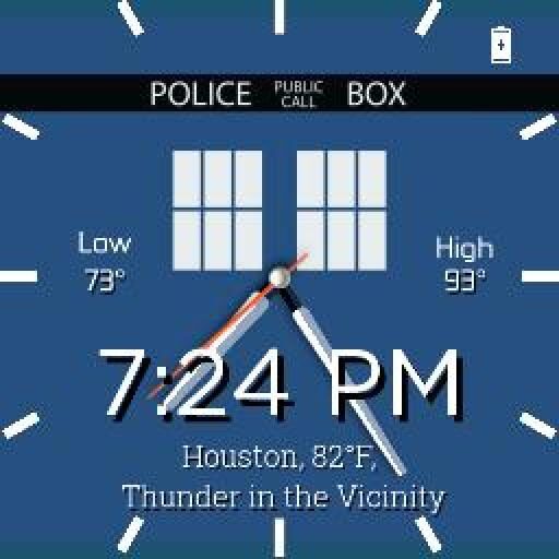 Dr. Who TARDIS Watch Face