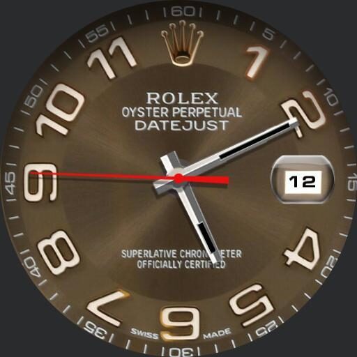 Rolex date just brown